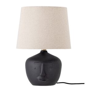Bloomingville - Matheo Bordlampe, Sort, Terrakotta - Ø30,5 Ã H43 cm